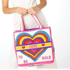 Brighton “Love to Be Bold” Tote Bag Brighton Colorful Heart Tote Bag